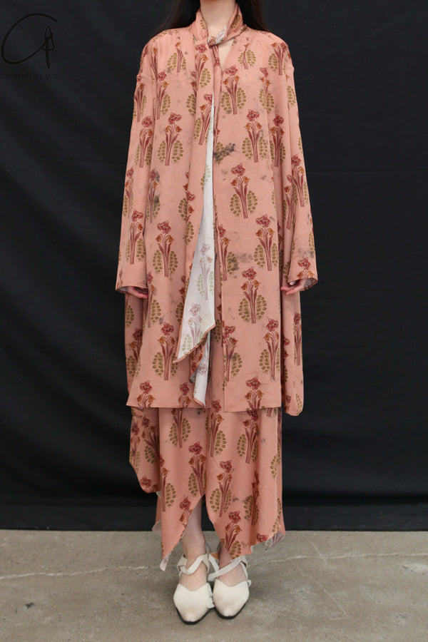 Mutedance 25 Spring/Summer Silk Belted Blouse MD-MD25SS54-ROSE